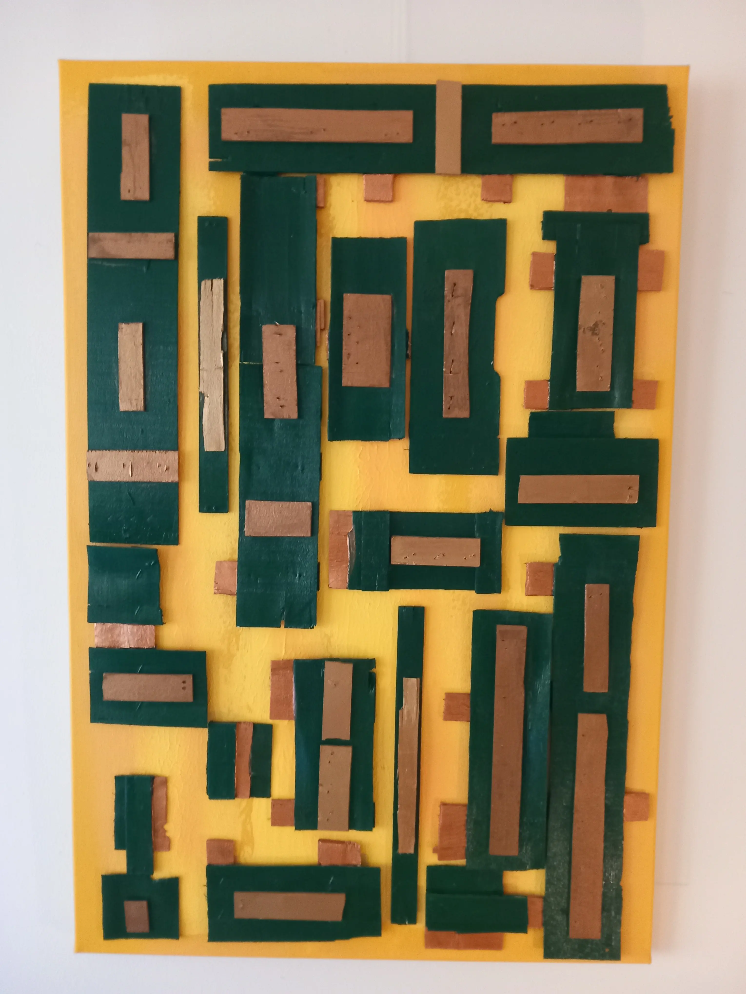 Bodem Geel donkergroen 90 bij 60 cm - Karl van Stek